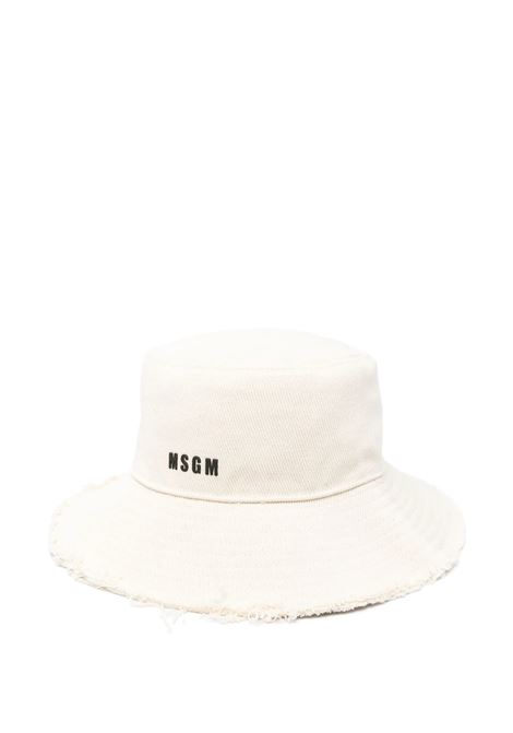 Cappello con ricamo logo MSGM KIDS | S5MSJGCT195013